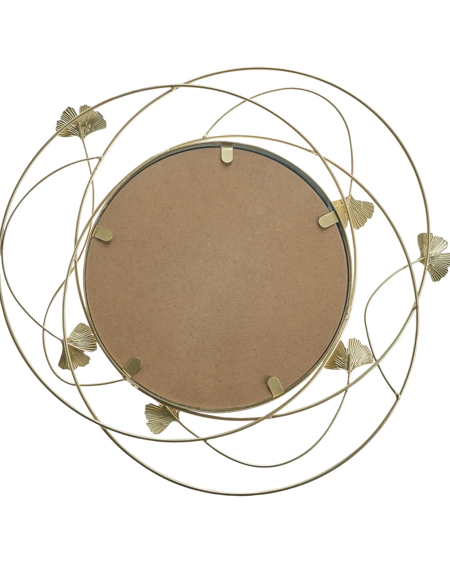 Lustro ścienne ANGLET 46 cm 49 cm Metal Złoty