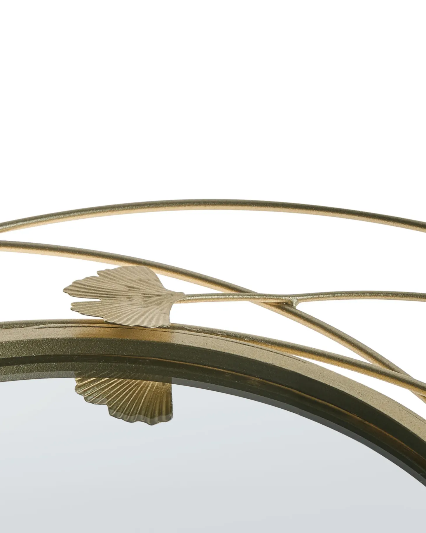 Lustro ścienne ANGLET 46 cm 49 cm Metal Złoty