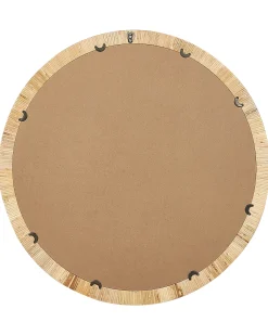 Lustro ścienne ANLEZY 80 cm 80 cm Rattan Naturalny