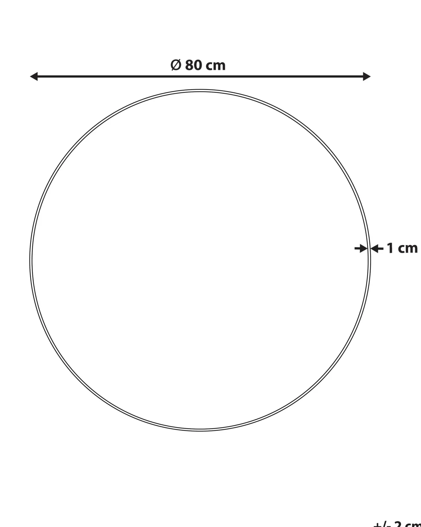Lustro ścienne ANNEMASSE 80 cm 80 cm Metal Czarny
