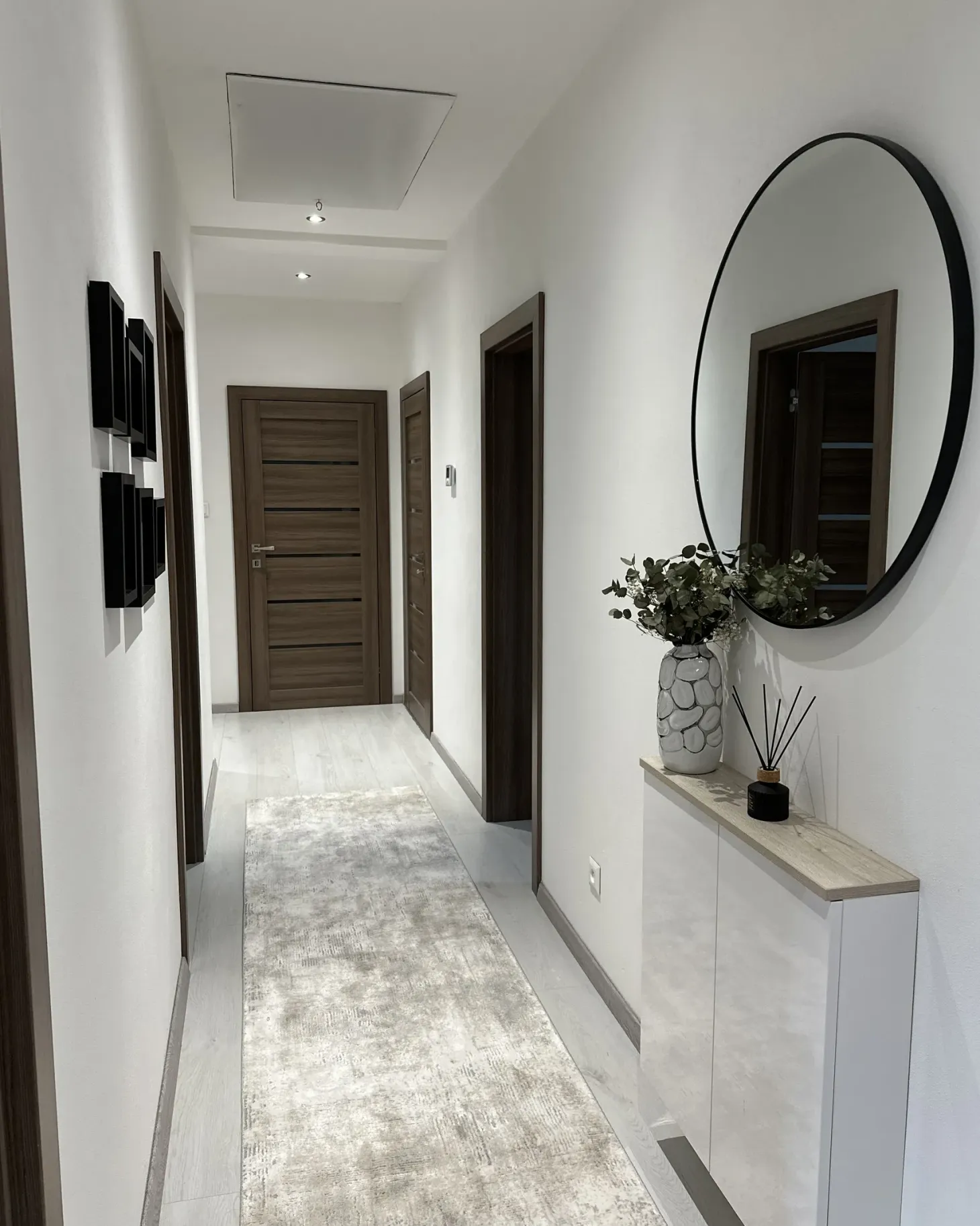Lustro ścienne ANNEMASSE 80 cm 80 cm Metal Czarny