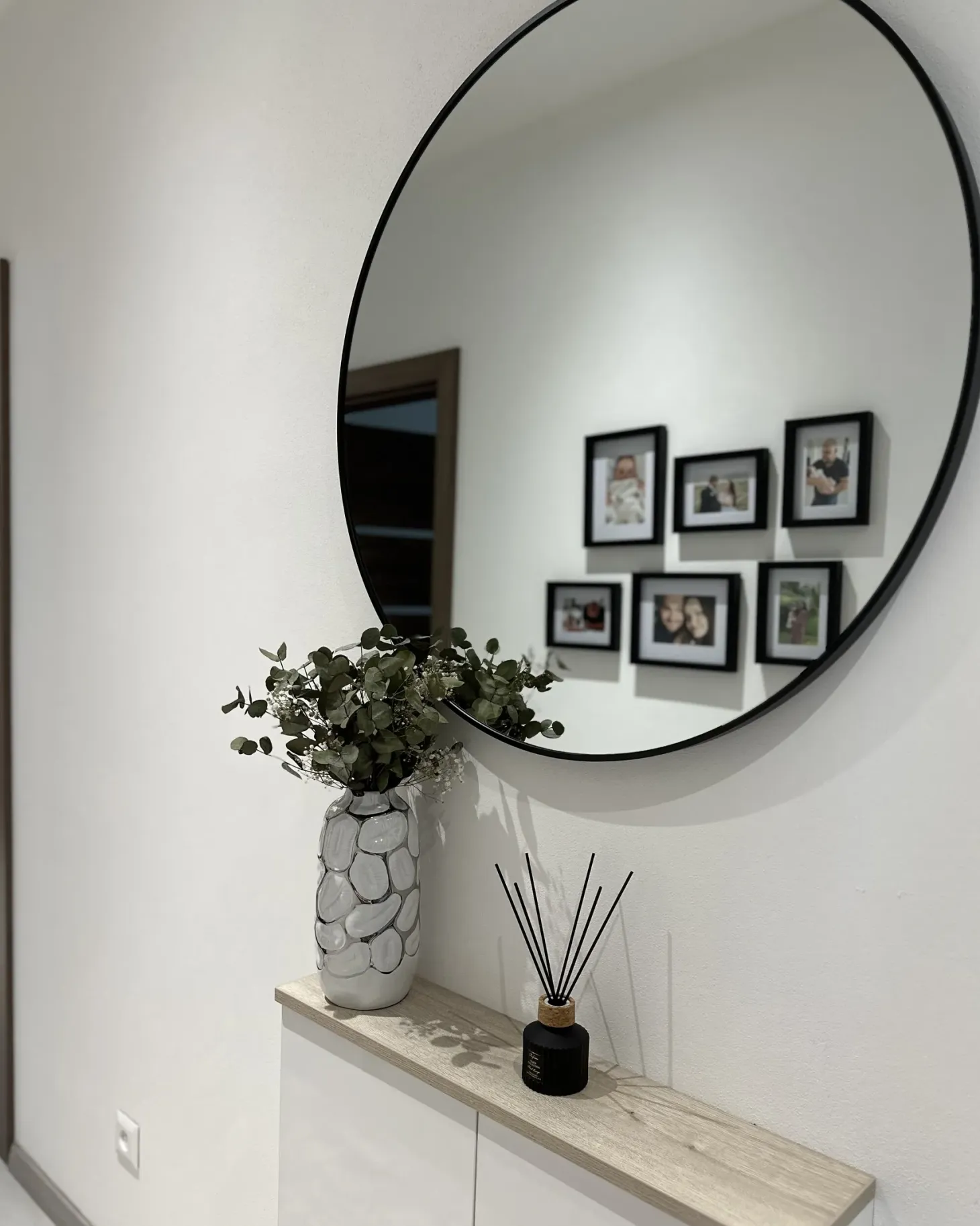 Lustro ścienne ANNEMASSE 80 cm 80 cm Metal Czarny