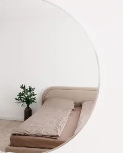 Lustro ścienne ANNEMASSE 80 cm 80 cm Metal Srebrny