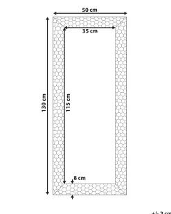 Lustro ścienne ANTIBES 50 cm 130 cm Złoty