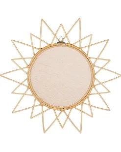 Lustro ścienne AROEK 61 cm 61 cm Rattan Naturalny