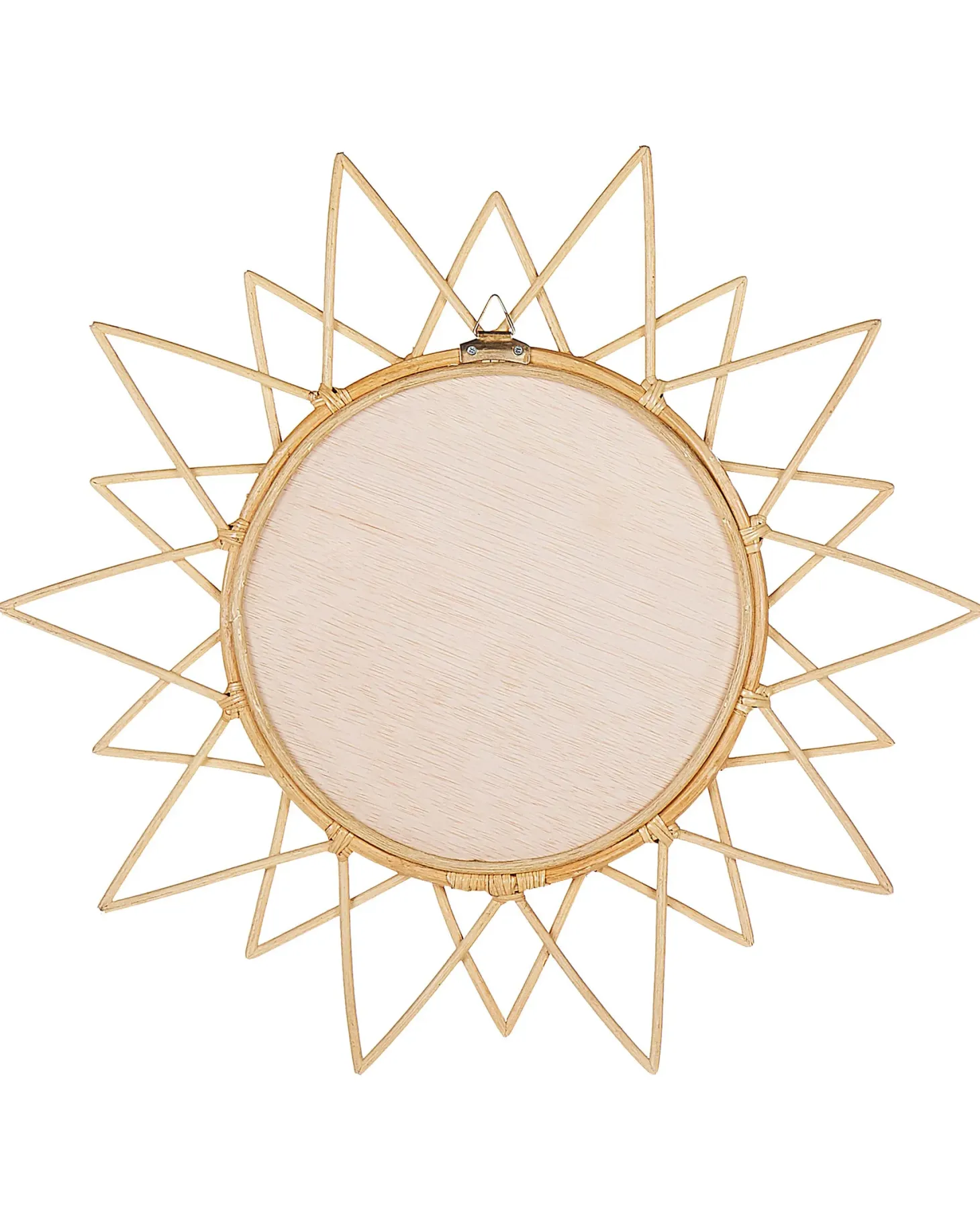 Lustro ścienne AROEK 61 cm 61 cm Rattan Naturalny