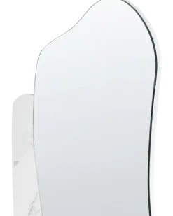Lustro ścienne ARVERT 60 cm 80 cm Biały marmur
