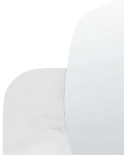 Lustro ścienne ARVERT 60 cm 80 cm Biały marmur