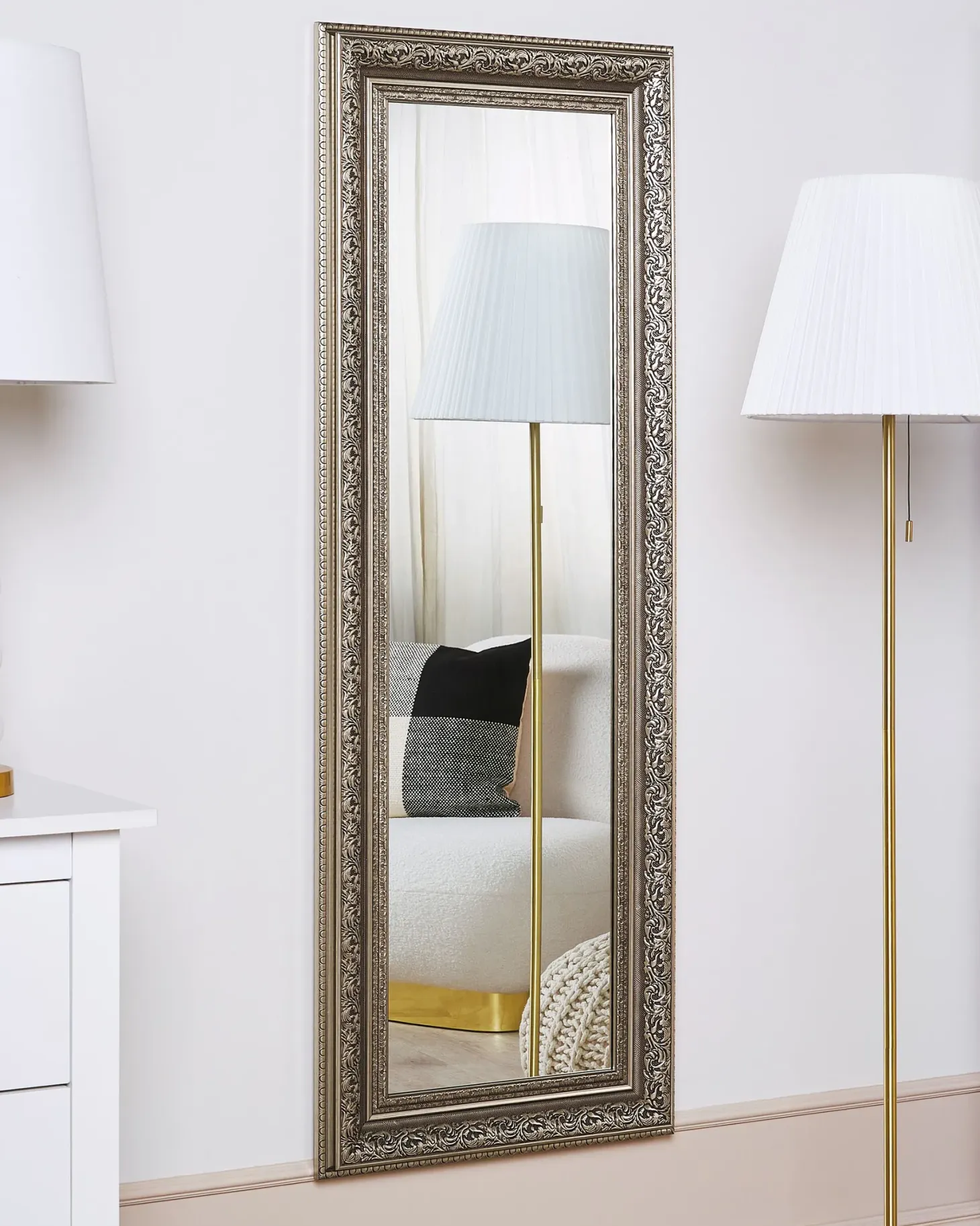 Lustro ścienne ASPEN 51 cm 141 cm Złoty