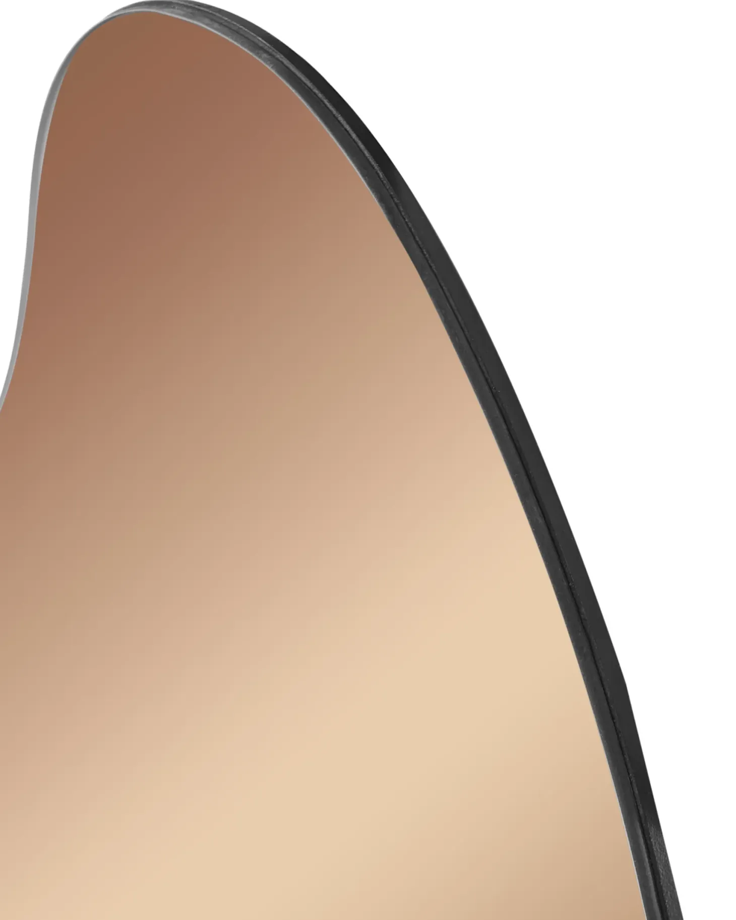 Lustro ścienne ASSIGNY 50 cm 92 cm Brązowy