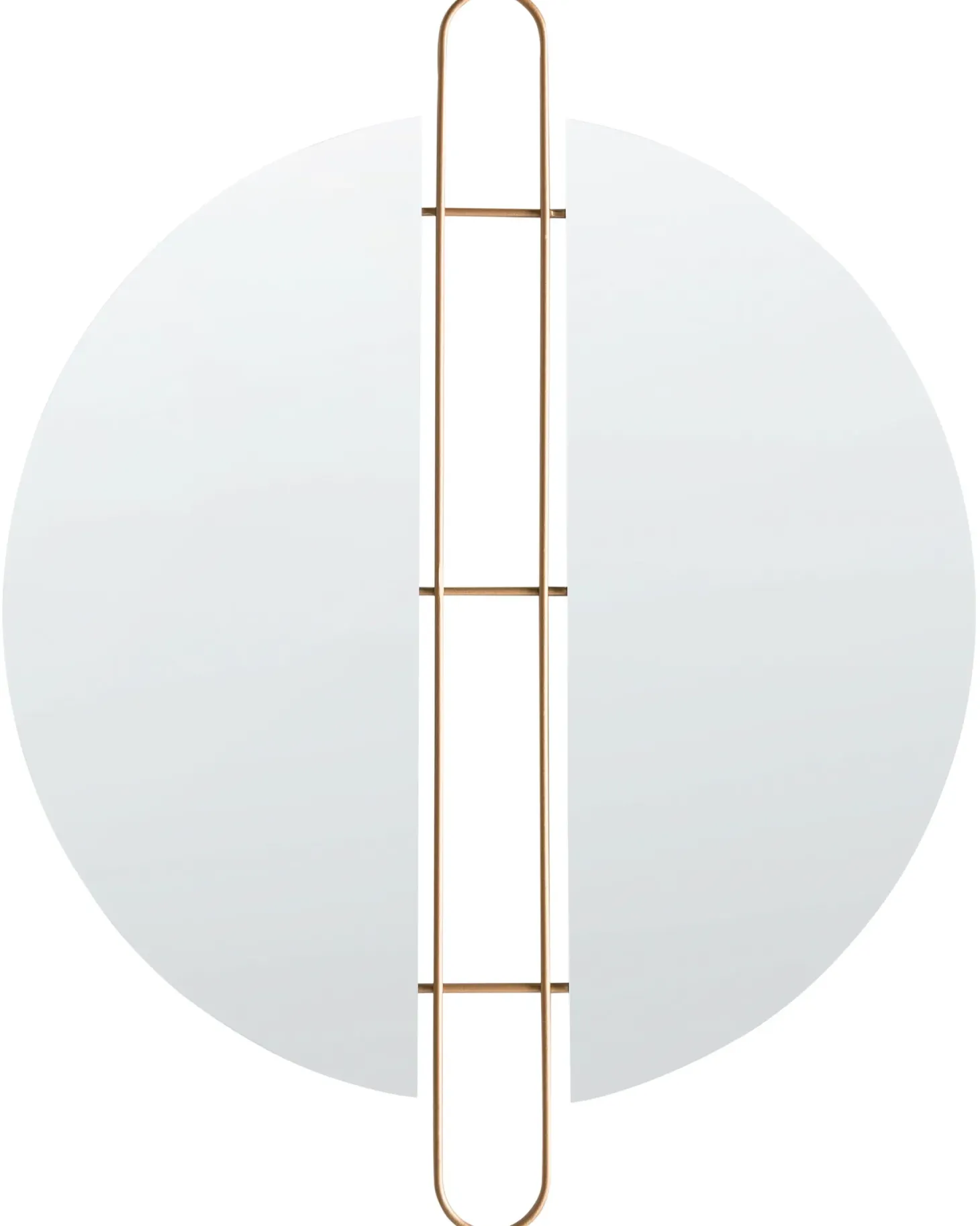 Lustro ścienne ATTIN 52 cm 65 cm Złoty