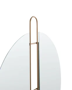 Lustro ścienne ATTIN 52 cm 65 cm Złoty