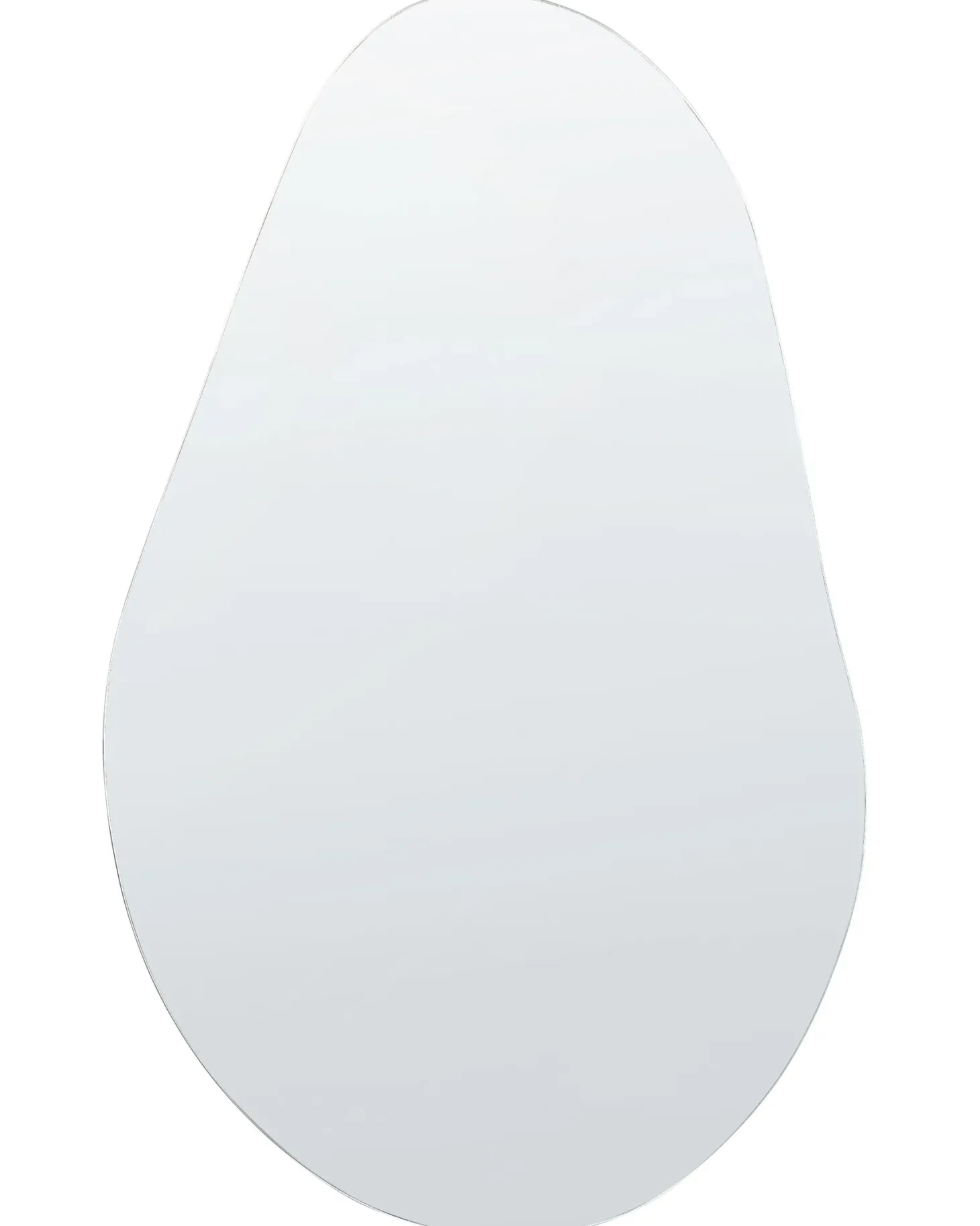 Lustro ścienne AUBAGNE 40 cm 65 cm Srebrny