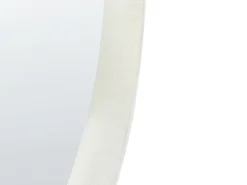 Lustro ścienne AUDES 60 cm 90 cm Welur Złamana biel