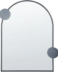 Lustro ścienne AULON 69 cm 80 cm Metal Czarny