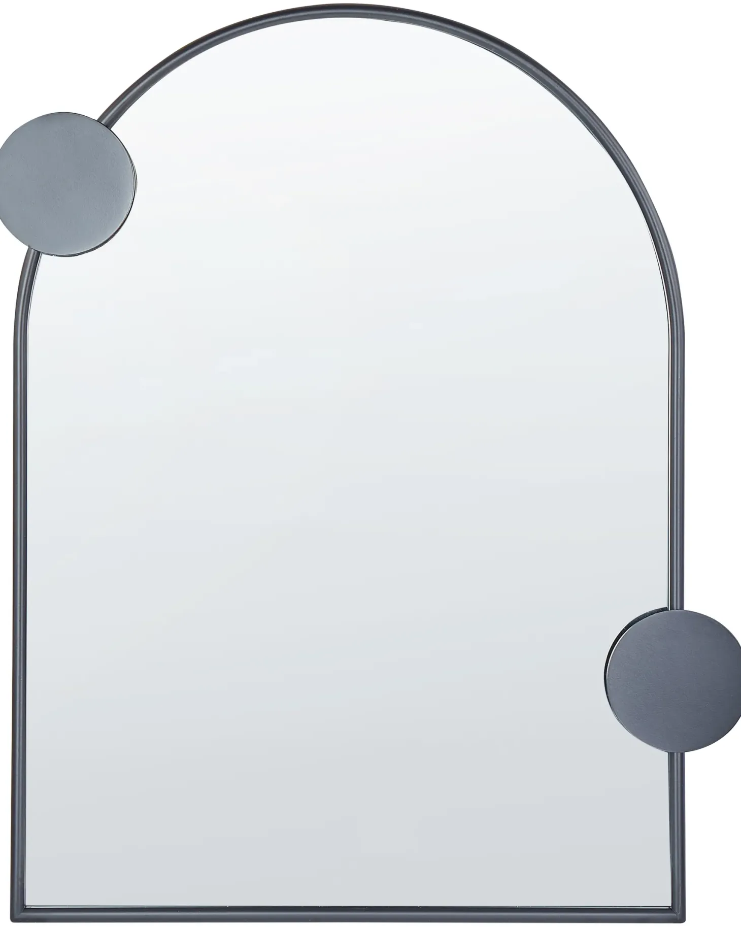 Lustro ścienne AULON 69 cm 80 cm Metal Czarny