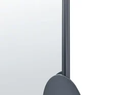 Lustro ścienne AULON 69 cm 80 cm Metal Czarny