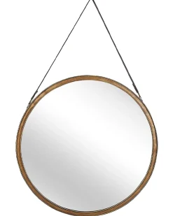 Lustro ścienne AUTUN 60 cm 60 cm Metal Złoty