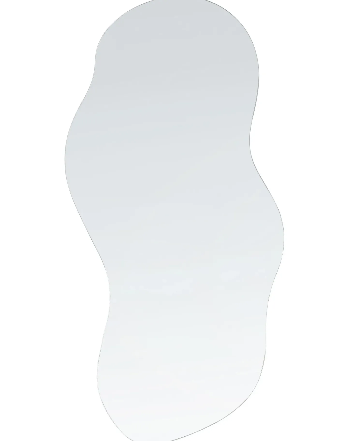 Lustro ścienne AUXERRE 40 cm 80 cm Srebrny