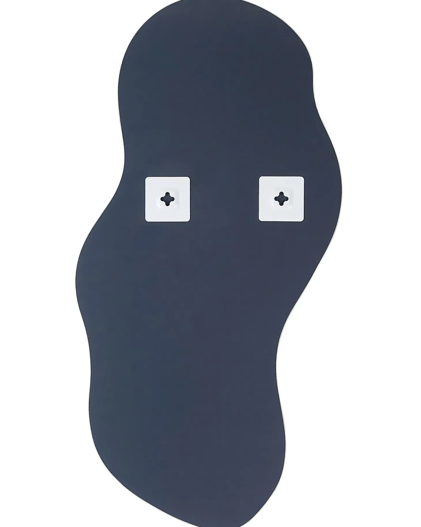 Lustro ścienne AUXERRE 40 cm 80 cm Srebrny