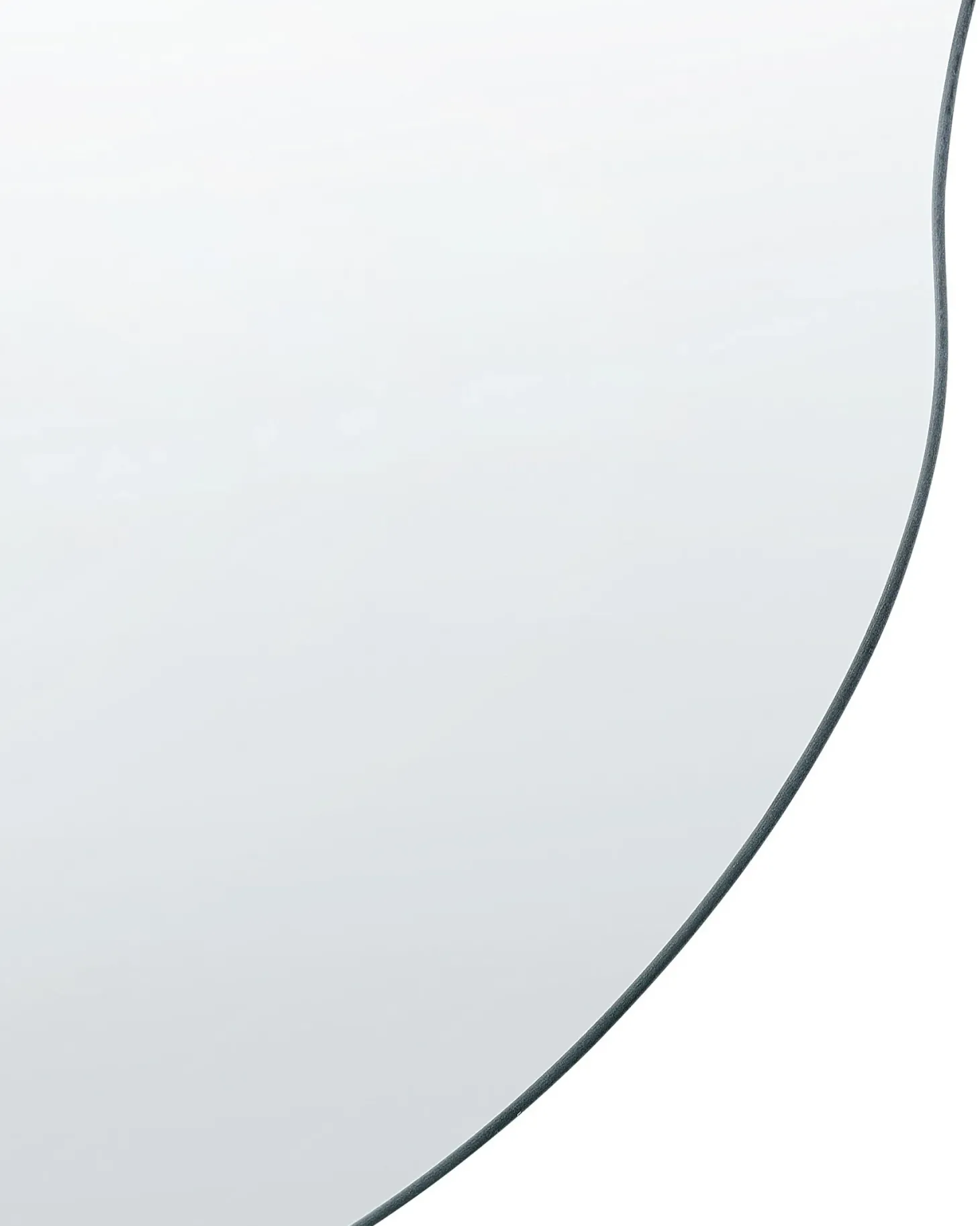 Lustro ścienne AUXERRE 40 cm 80 cm Srebrny