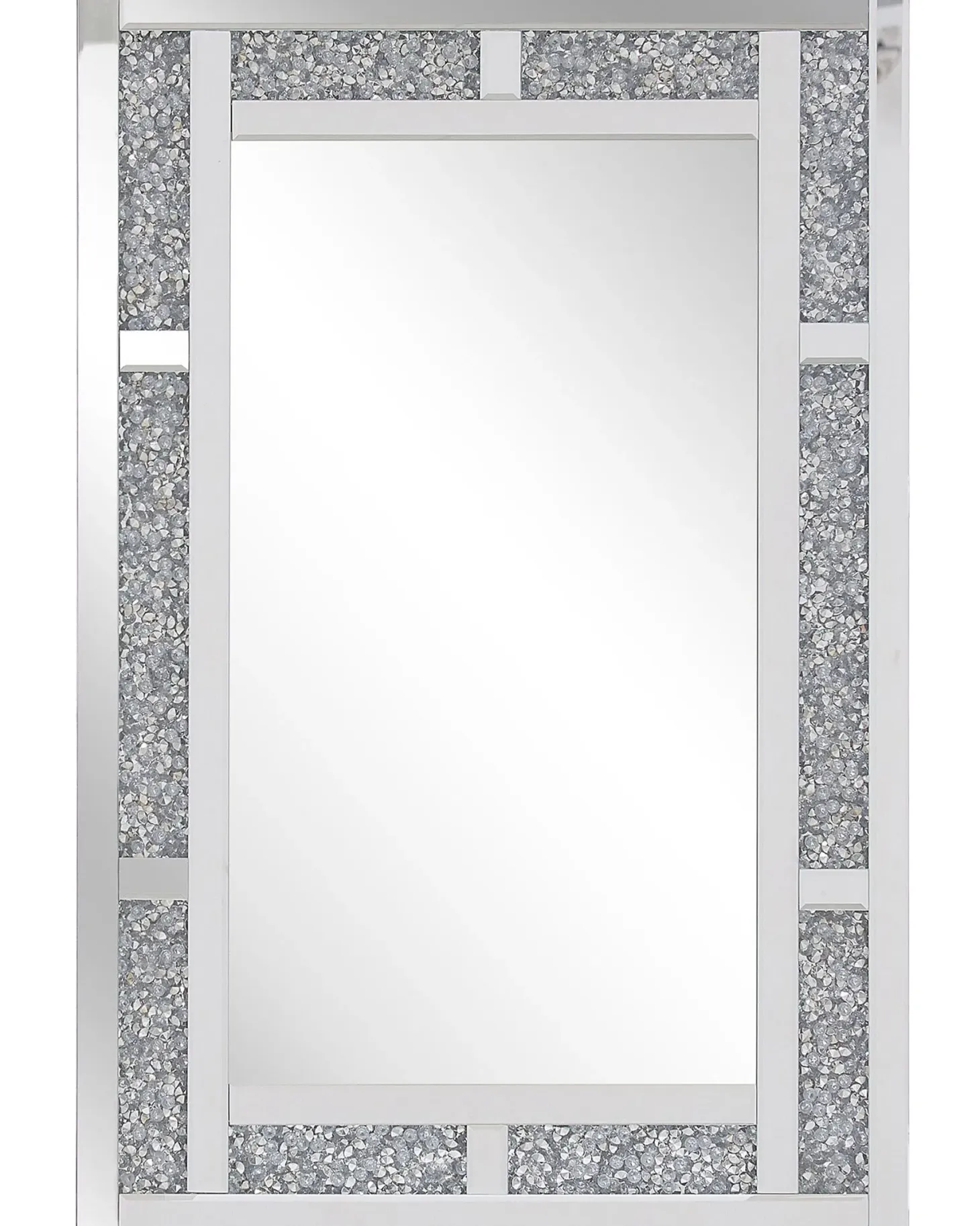Lustro ścienne AVRILLE 60 cm 90 cm Srebrny