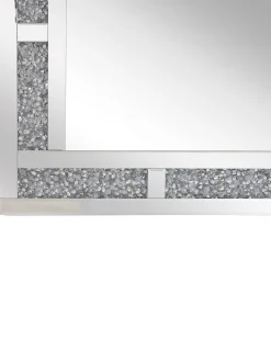 Lustro ścienne AVRILLE 60 cm 90 cm Srebrny