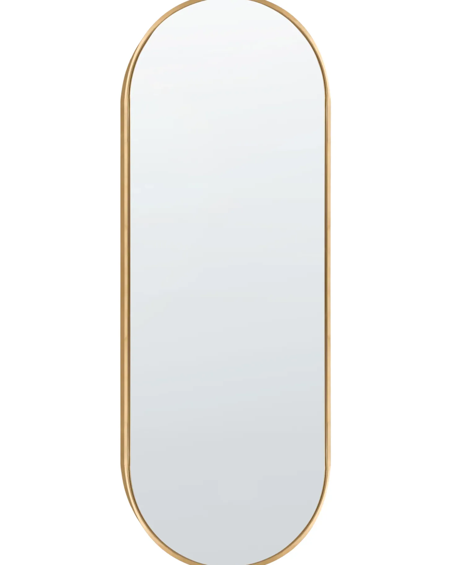Lustro ścienne AZEVILLE 46 cm 122 cm Metal Złoty