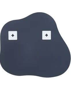 Lustro ścienne BAGNEUX 50 cm 55 cm Srebrny