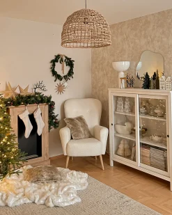 Lustro ścienne BAGNEUX 50 cm 55 cm Srebrny