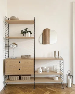 Lustro ścienne BAGNEUX 50 cm 55 cm Srebrny