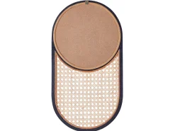 Lustro ścienne BALEAL 30 cm 56 cm Rattan Naturalny