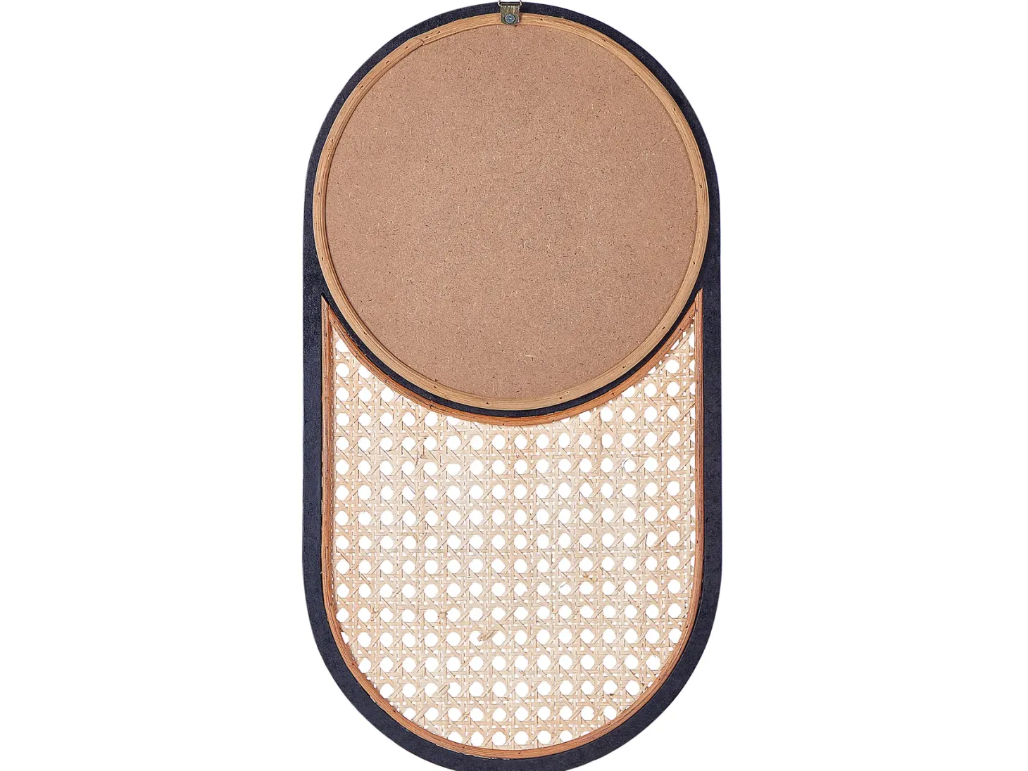 Lustro ścienne BALEAL 30 cm 56 cm Rattan Naturalny