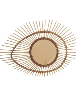 Lustro ścienne BARIO 63 cm 45 cm Bambus Naturalny