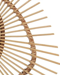 Lustro ścienne BARIO 63 cm 45 cm Bambus Naturalny