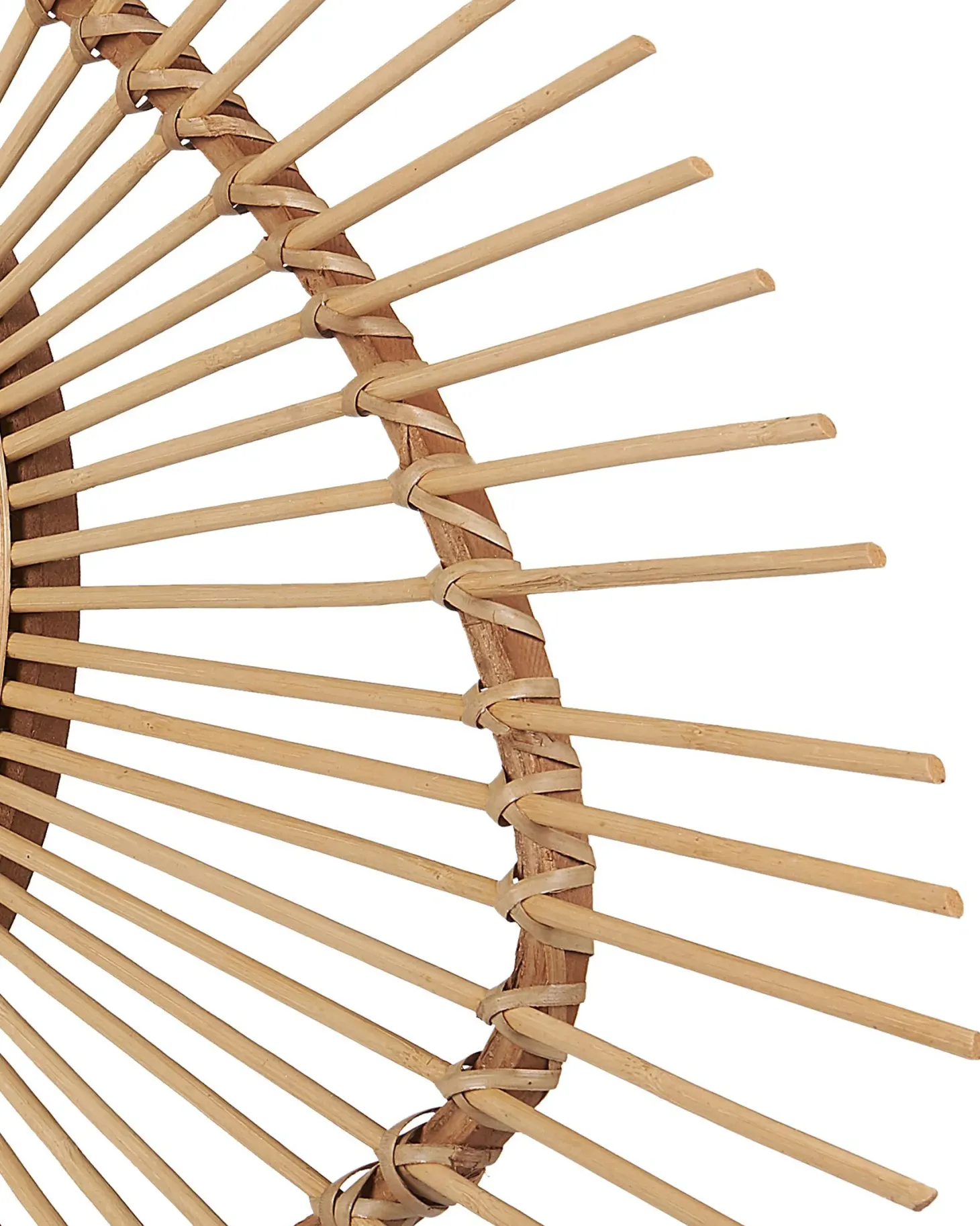 Lustro ścienne BARIO 63 cm 45 cm Bambus Naturalny