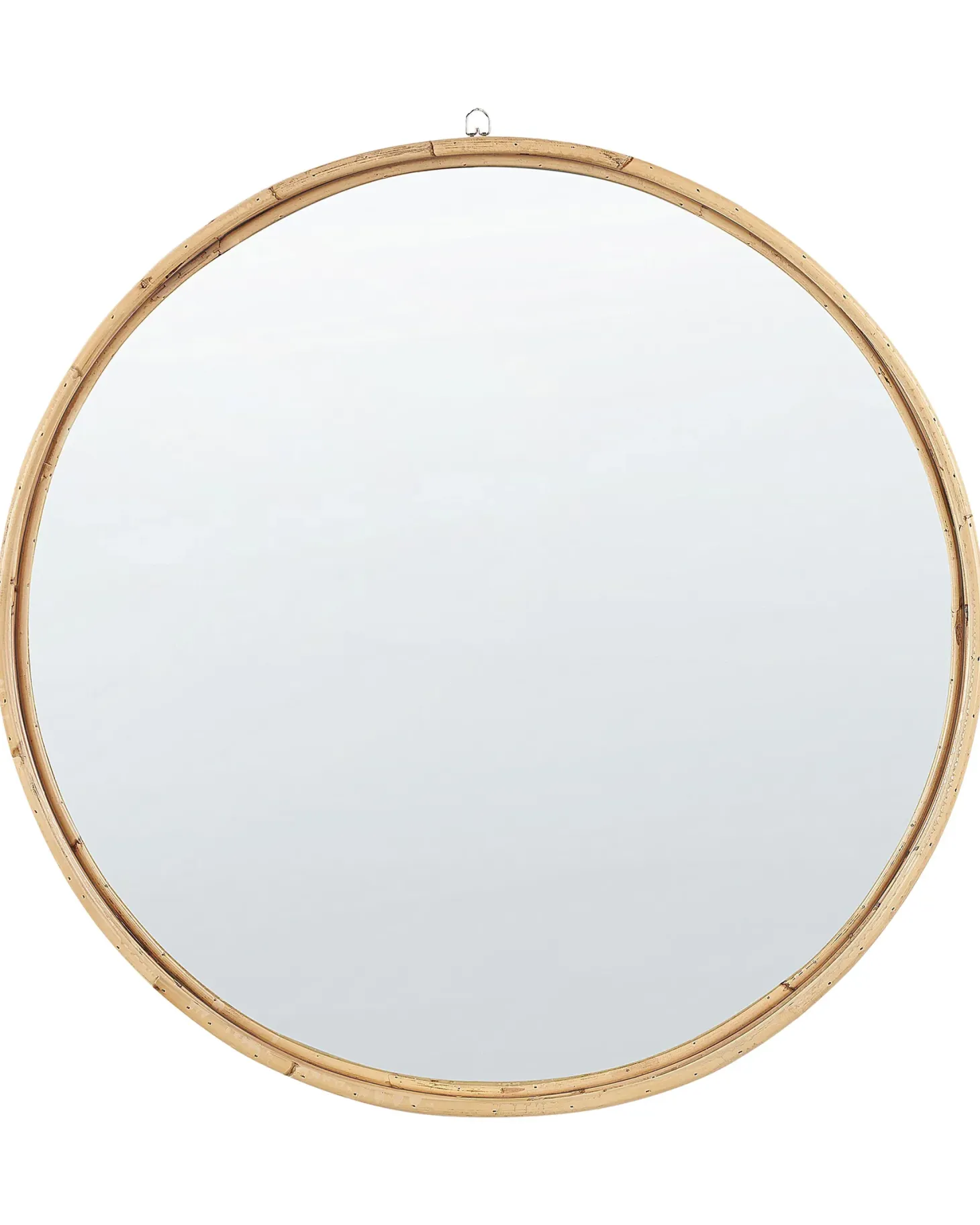 Lustro ścienne BARUNG 60 cm 60 cm Rattan Naturalny Beżowy