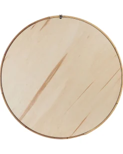 Lustro ścienne BARUNG 60 cm 60 cm Rattan Naturalny Beżowy