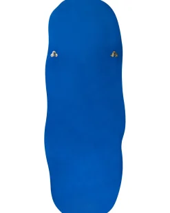 Lustro ścienne BEAUNE 56 cm 160 cm Welur Niebieski