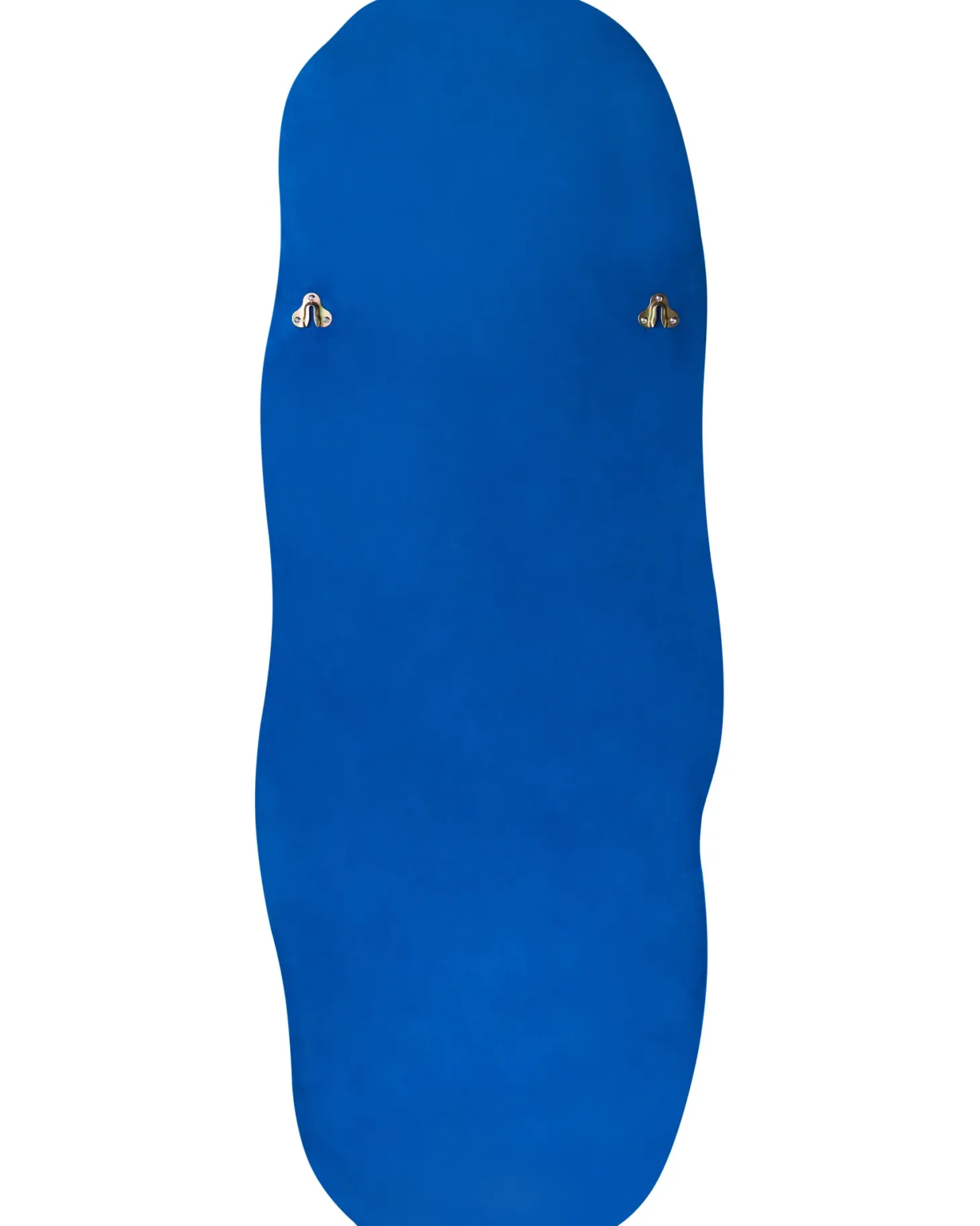 Lustro ścienne BEAUNE 56 cm 160 cm Welur Niebieski