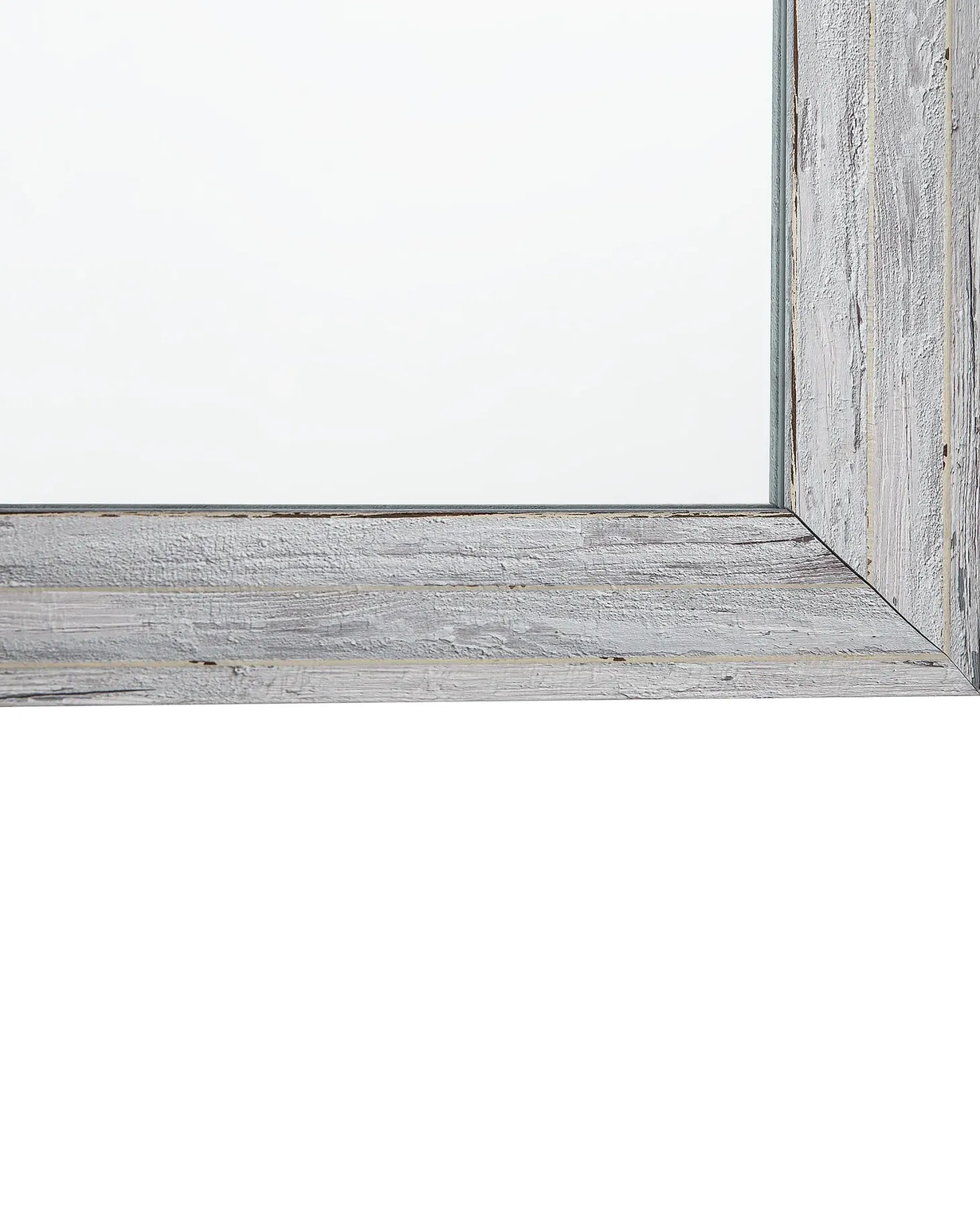 Lustro ścienne BENON 50 cm 130 cm Złamana biel