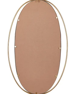 Lustro ścienne BESSON 55 cm 90 cm Metal Złoty