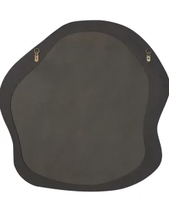 Lustro ścienne BLISMES 79 cm 80 cm Boucle Brązowy
