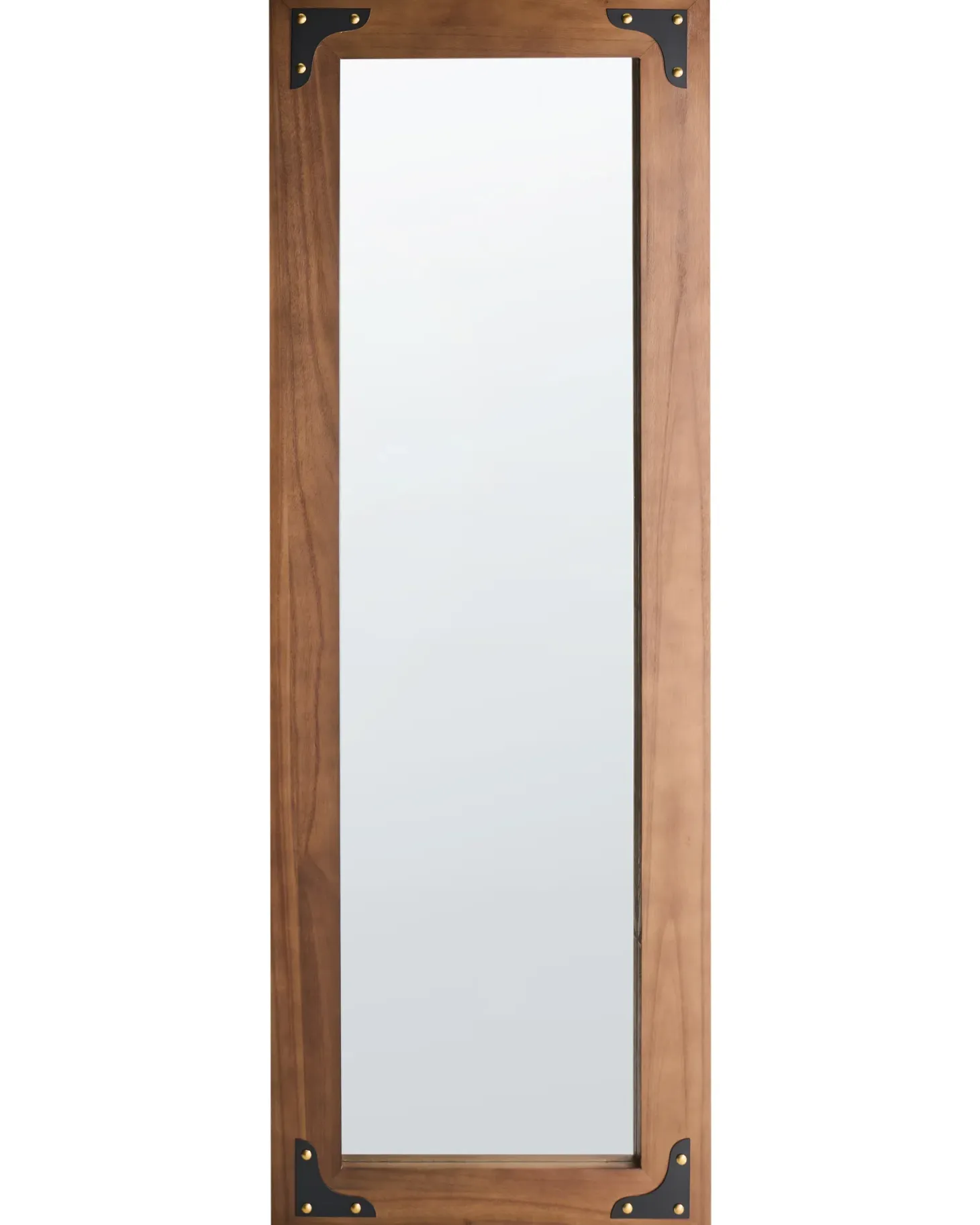 Lustro ścienne BLOSVILLE 58 cm 164 cm Drewno jodłowe Brązowy