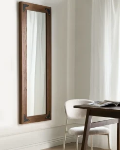 Lustro ścienne BLOSVILLE 58 cm 164 cm Drewno jodłowe Brązowy