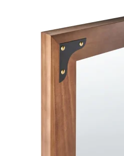 Lustro ścienne BLOSVILLE 58 cm 164 cm Drewno jodłowe Brązowy