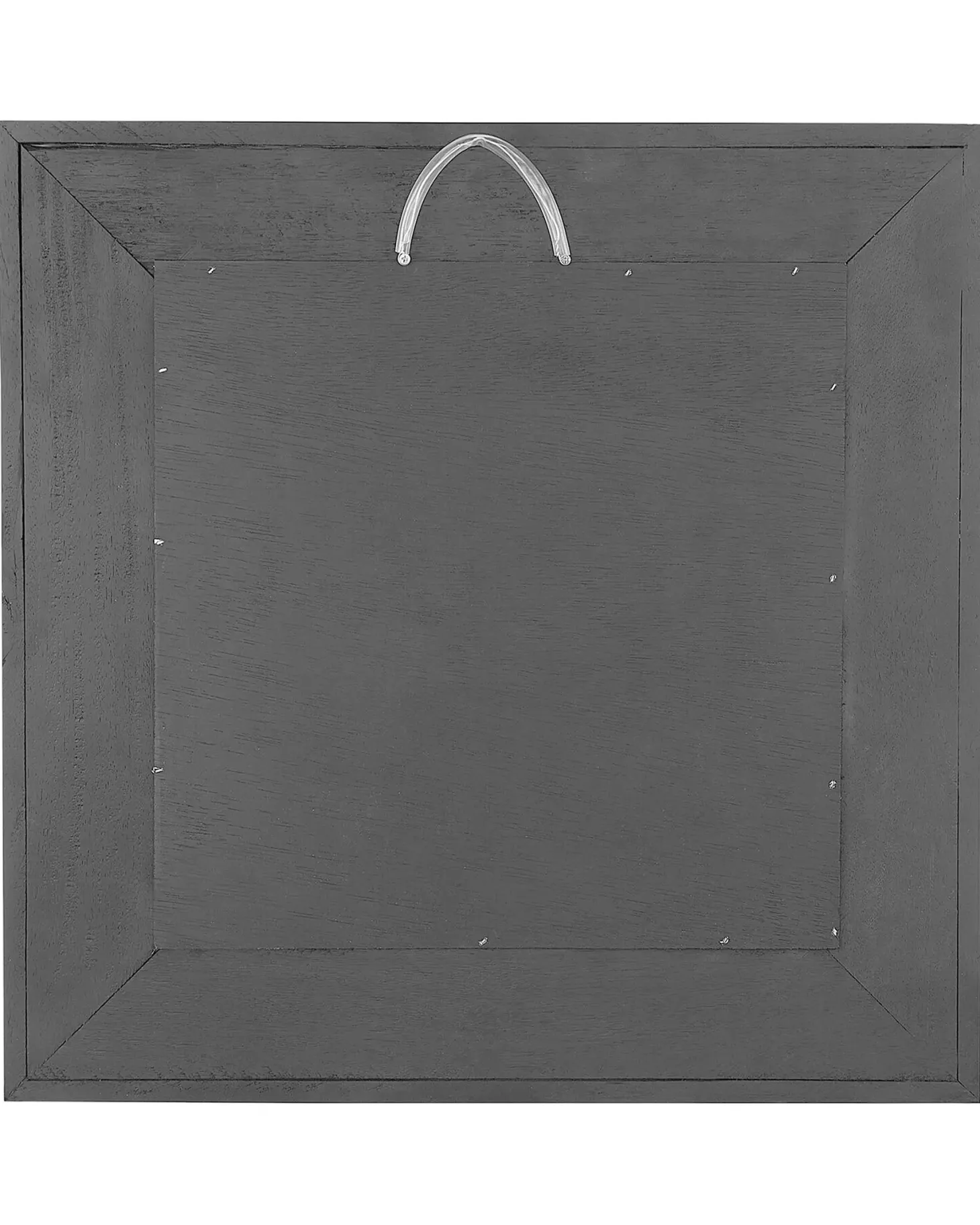Lustro ścienne BOISE 60 cm 60 cm Drewno tekowe Ciemnobrązowy