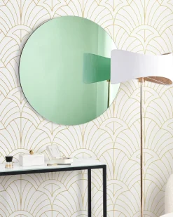 Lustro ścienne BOUCHON 80 cm 80 cm Zielony