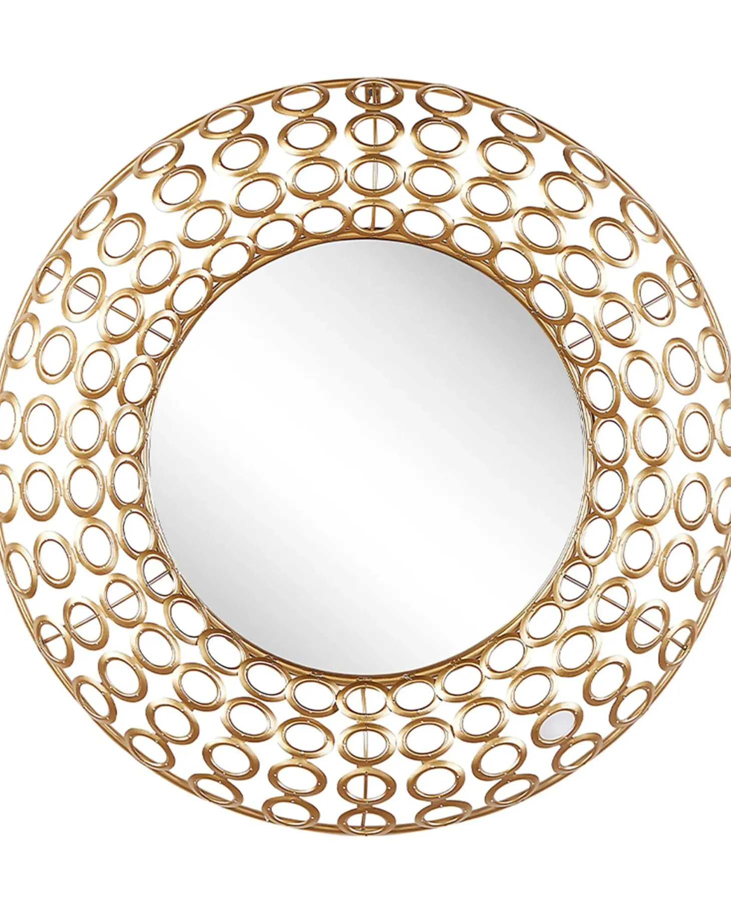 Lustro ścienne BOURDON 80 cm 80 cm Metal Złoty