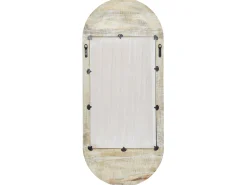 Lustro ścienne BRIANT 56 cm 130 cm Drewno mango Biały